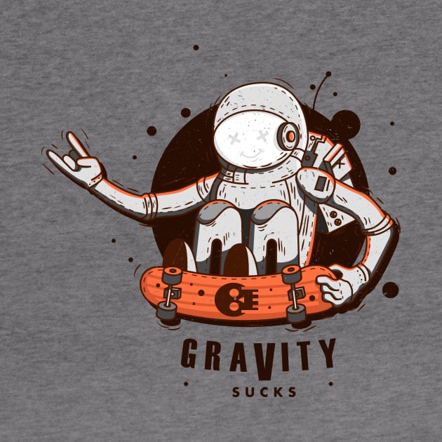 Gravity Sucks Space Skater by andrewcreative